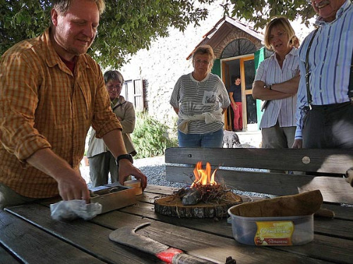 Feuermachen mit Zunder